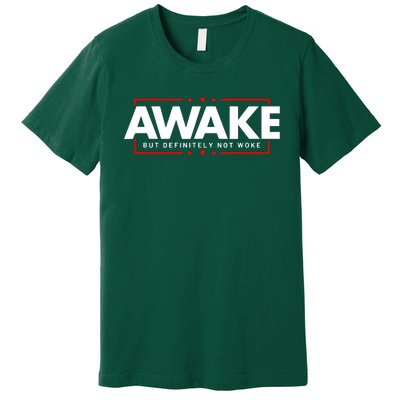 Awake Not Woke Political Censorship Premium T-Shirt