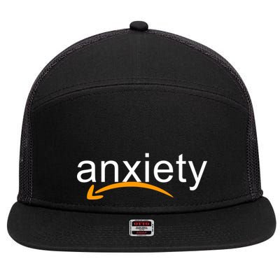 Anxiety 7 Panel Mesh Trucker Snapback Hat