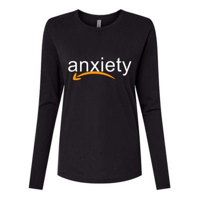 Anxiety Womens Cotton Relaxed Long Sleeve T-Shirt