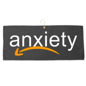 Anxiety Large Microfiber Waffle Golf Towel