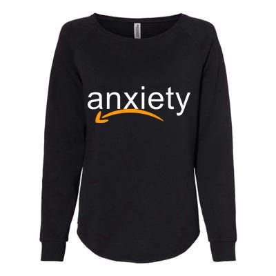 Anxiety Womens California Wash Sweatshirt