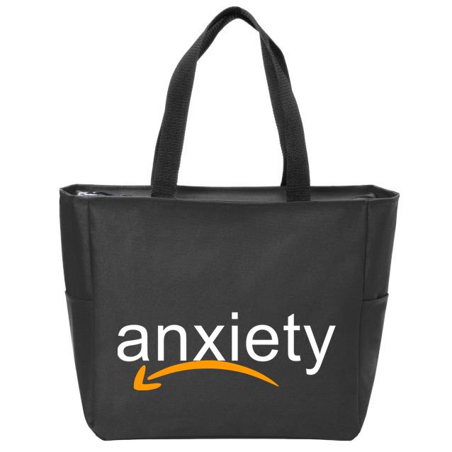 Anxiety Zip Tote Bag