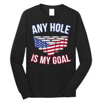 Any Goal Is A Hole USA Beer Bong Party Long Sleeve Shirt