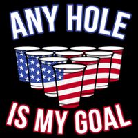 Any Goal Is A Hole USA Beer Bong Party T-Shirt