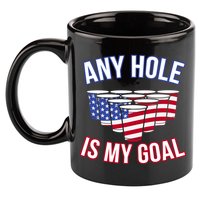 Any Goal Is A Hole USA Beer Bong Party 11oz C Handle Ceramic Mug