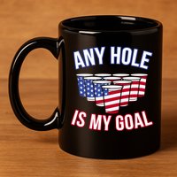 Any Goal Is A Hole USA Beer Bong Party 11oz C Handle Ceramic Mug