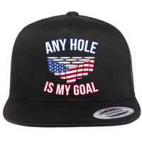 Any Goal Is A Hole USA Beer Bong Party Flat Bill Trucker Hat