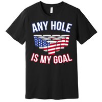 Any Goal Is A Hole USA Beer Bong Party Premium T-Shirt