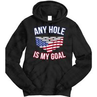 Any Goal Is A Hole USA Beer Bong Party Tie Dye Hoodie