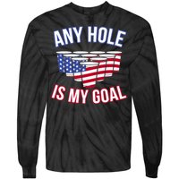 Any Goal Is A Hole USA Beer Bong Party Tie-Dye Long Sleeve Shirt