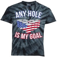 Any Goal Is A Hole USA Beer Bong Party Kids Tie-Dye T-Shirt