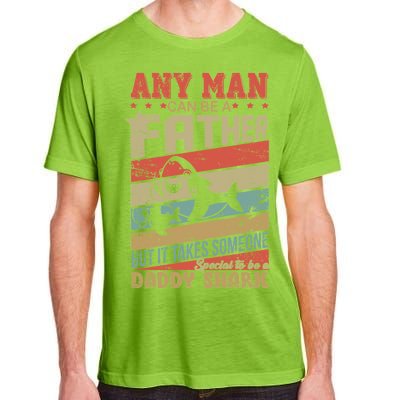 Any Man Can Be A Father Daddy Shark Adult ChromaSoft Performance T-Shirt