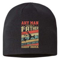 Any Man Can Be A Father Daddy Shark Sustainable Beanie