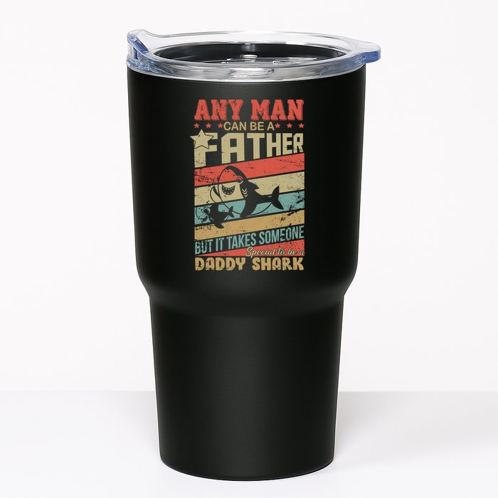 Any Man Can Be A Father Daddy Shark Tumbler