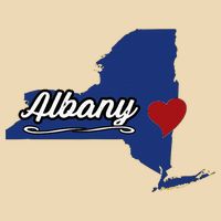 ALBANY New York NY State USA Cute Souvenir City Drawstring Bag