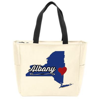ALBANY New York NY State USA Cute Souvenir City Zip Tote Bag