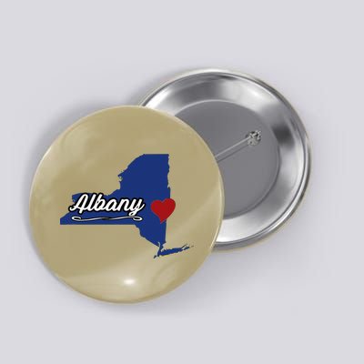 ALBANY New York NY State USA Cute Souvenir City Button