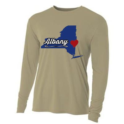 ALBANY New York NY State USA Cute Souvenir City Cooling Performance Long Sleeve Crew