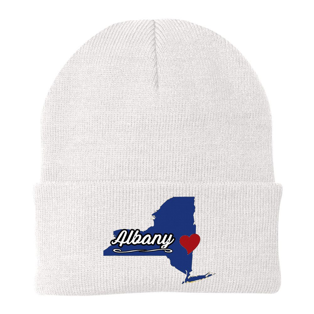 ALBANY New York NY State USA Cute Souvenir City Beanie