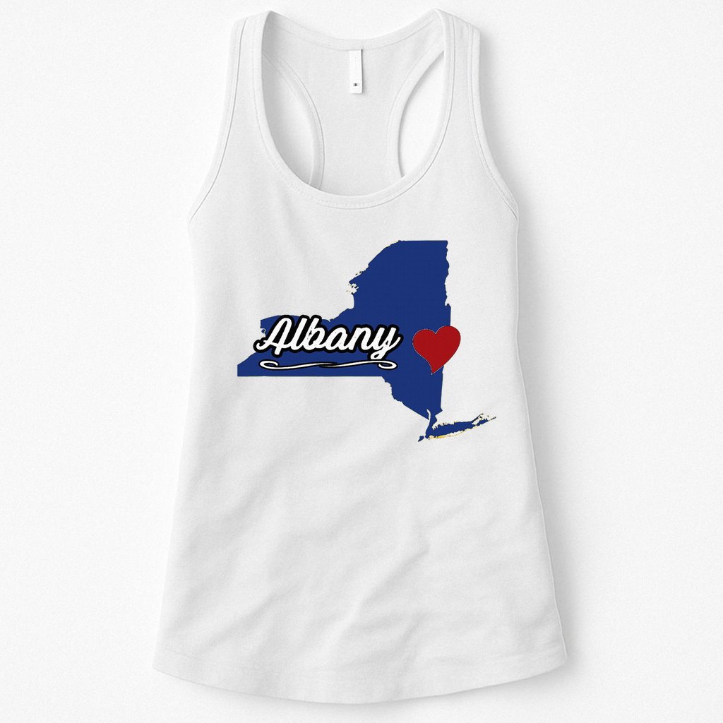 ALBANY New York NY State USA Cute Souvenir City Womens Tank Top