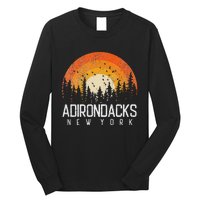 Adirondacks New York Ny Retro Vintage 70s 80s 90s Gift Long Sleeve Shirt