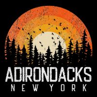 Adirondacks New York Ny Retro Vintage 70s 80s 90s Gift Backpack