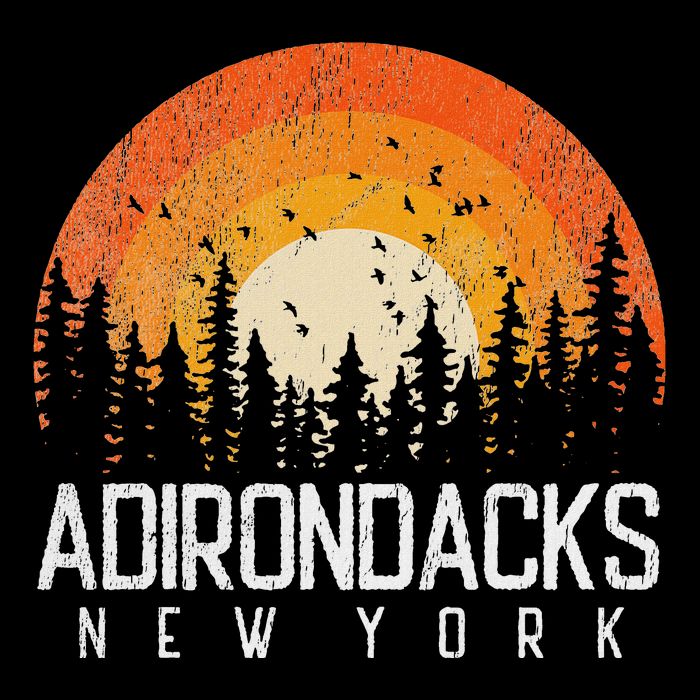 Adirondacks New York Ny Retro Vintage 70s 80s 90s Gift Backpack