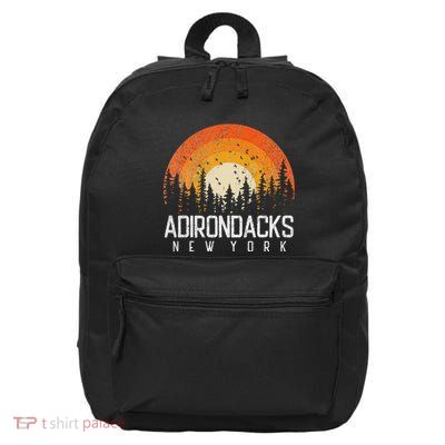 Adirondacks New York Ny Retro Vintage 70s 80s 90s Gift 16 in Basic Backpack