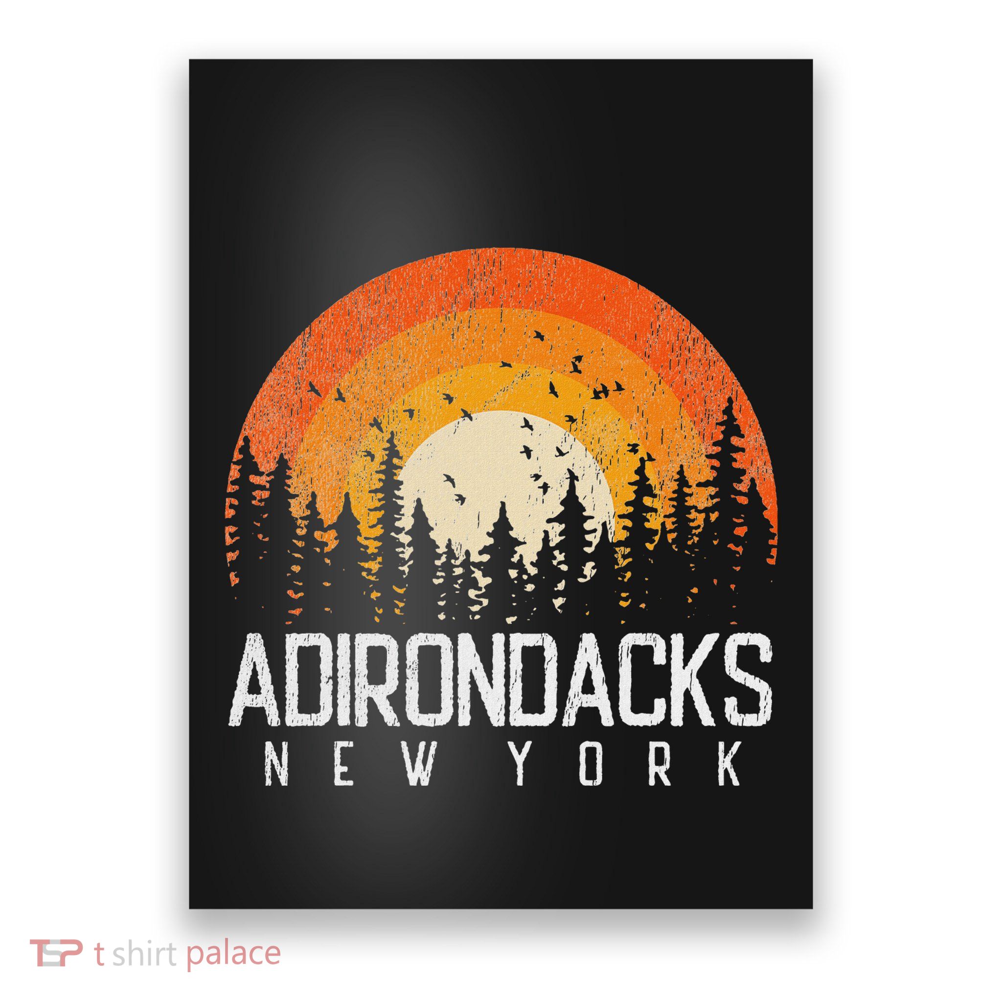 Adirondacks New York Ny Retro Vintage 70s 80s 90s Gift Poster
