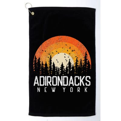 Adirondacks New York Ny Retro Vintage 70s 80s 90s Gift Golf Towel