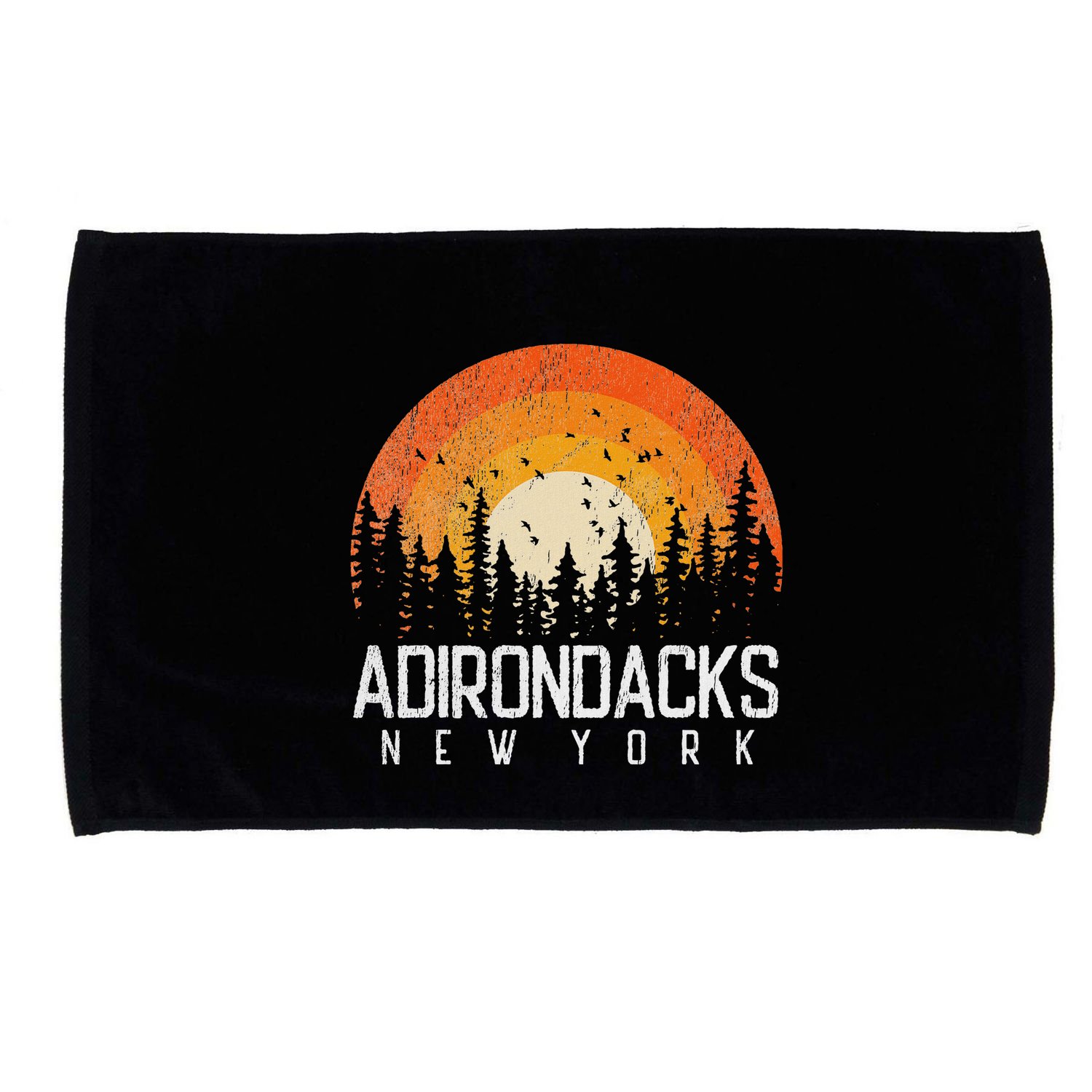 Adirondacks New York Ny Retro Vintage 70s 80s 90s Gift Microfiber Hand Towel