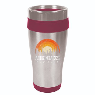 Adirondacks New York Ny Retro Vintage 70s 80s 90s Gift 16oz Travel Tumbler
