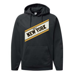 Albany New York Varsity Logo Performance Fleece Hoodie