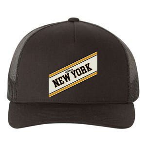 Albany New York Varsity Logo Yupoong Adult 5-Panel Trucker Hat