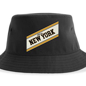 Albany New York Varsity Logo Sustainable Bucket Hat