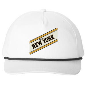 Albany New York Varsity Logo Snapback Five-Panel Rope Hat