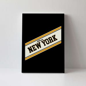 Albany New York Varsity Logo Canvas