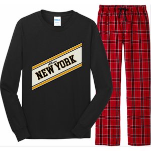 Albany New York Varsity Logo Long Sleeve Pajama Set