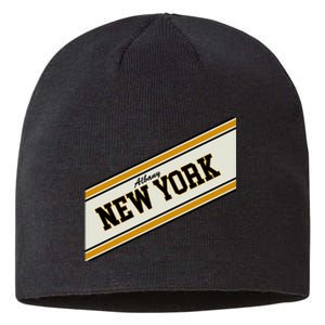 Albany New York Varsity Logo Sustainable Beanie