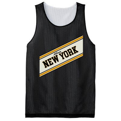 Albany New York Varsity Logo Mesh Reversible Basketball Jersey Tank