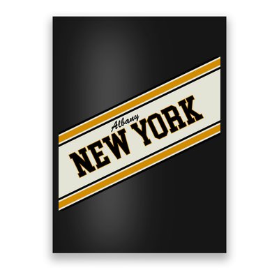 Albany New York Varsity Logo Poster