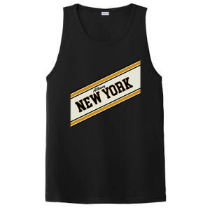 Albany New York Varsity Logo PosiCharge Competitor Tank