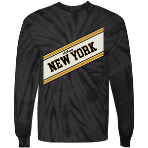 Albany New York Varsity Logo Tie-Dye Long Sleeve Shirt