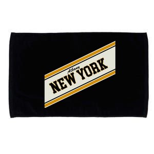 Albany New York Varsity Logo Microfiber Hand Towel