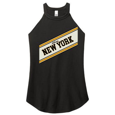 Albany New York Varsity Logo Women’s Perfect Tri Rocker Tank