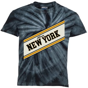 Albany New York Varsity Logo Kids Tie-Dye T-Shirt