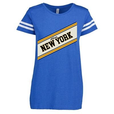 Albany New York Varsity Logo Enza Ladies Jersey Football T-Shirt