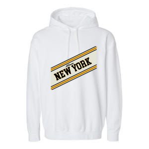 Albany New York Varsity Logo Garment-Dyed Fleece Hoodie