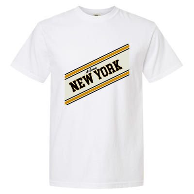 Albany New York Varsity Logo Garment-Dyed Heavyweight T-Shirt