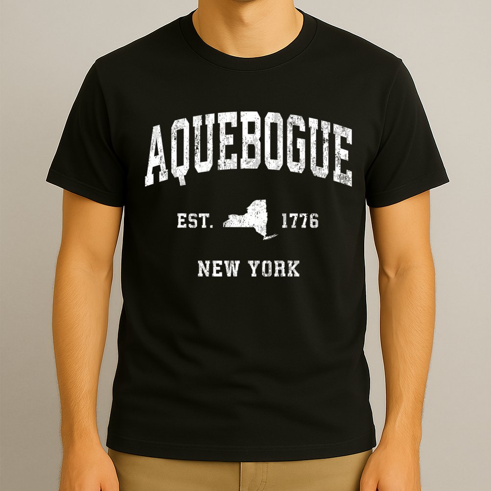 Aquebogue New York Ny Vintage Athletic T-Shirt
